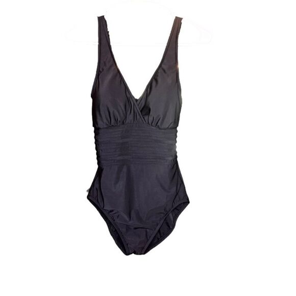 Aqua Green One Piece Swimsuit M 8 - 10 New - Picture 1 of 7